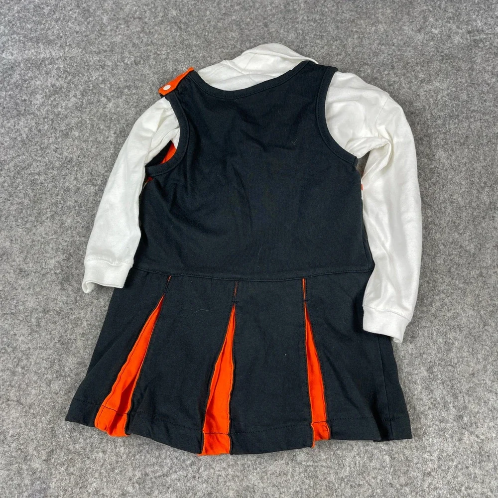 NFL Cincinnati Bengals Cheerleader Outfit 24 Months Orange Black White Dress Set